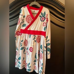 Baby blue flowered girls dress size 7 perfect condition worn once